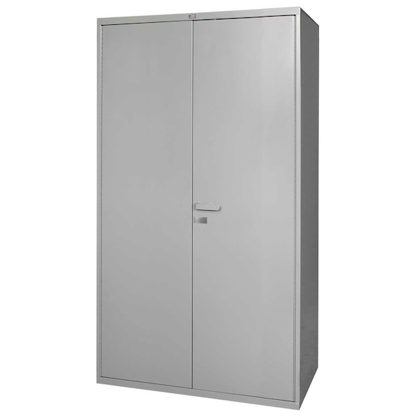 Full Height Storage Cabinet, 84 in H, 48 in W, Gray